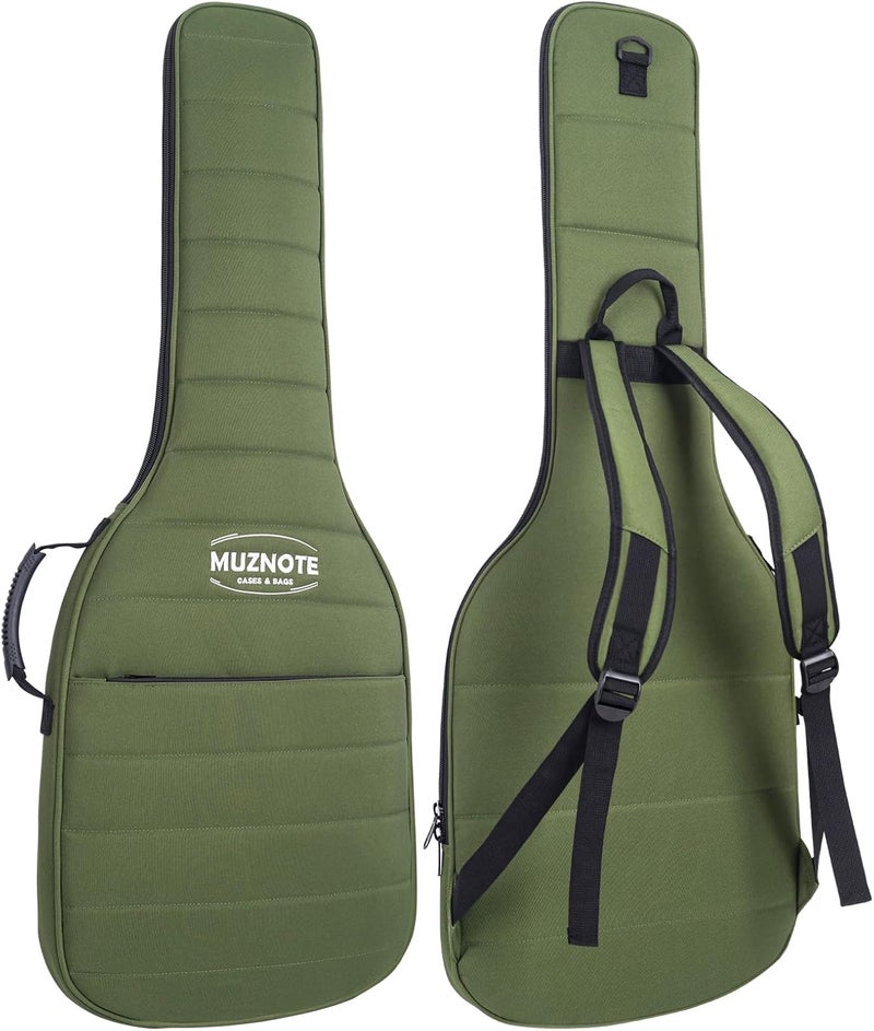 MUZNOTE Store Electric Guitar Bag Electric Guitar Case Reinforced 0.6 In Thick Sponge Soft Padded Guitar Case Electric Guitar Gig Bag,Back Hanger Loop for 39 Electric Guitars - Image 1